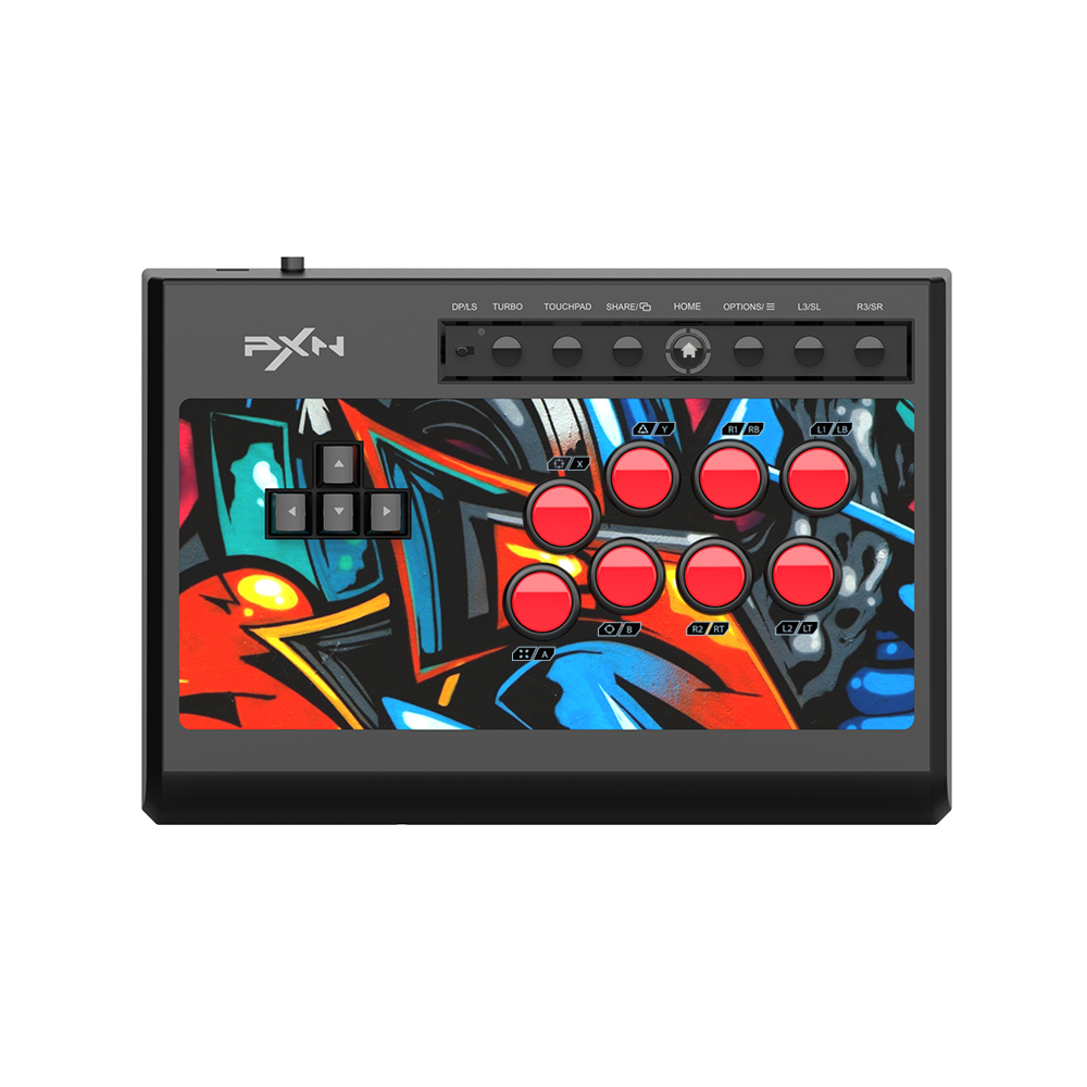 PXN-X8 Gaming Keyboard Controller Black Arcade Fighting Box USB Style PC  Android PS3 PS4 Xbox One