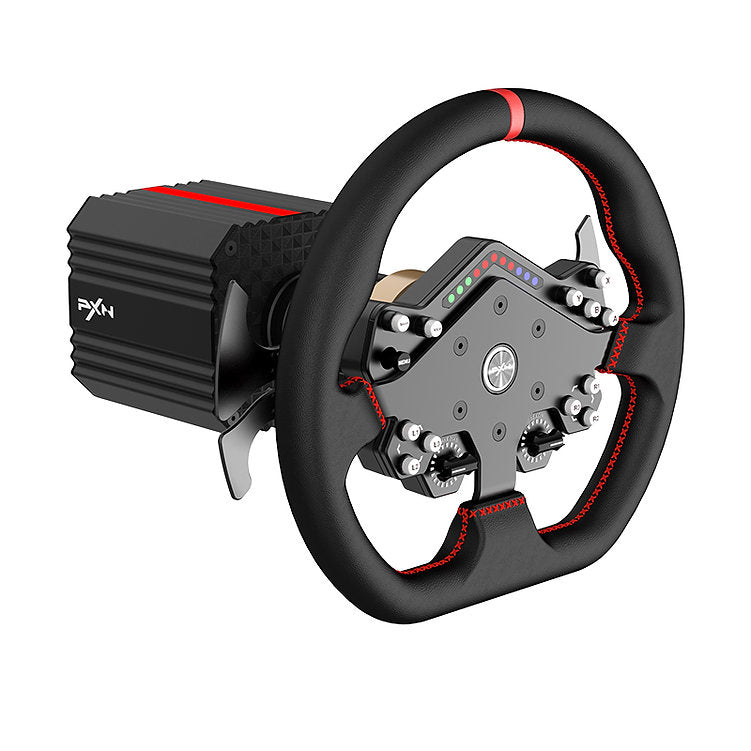 PXN VD6 Direct Drive Racing Simulator Bundle WDS R2 2P Wheel and Hall Sensor Pedals for PC