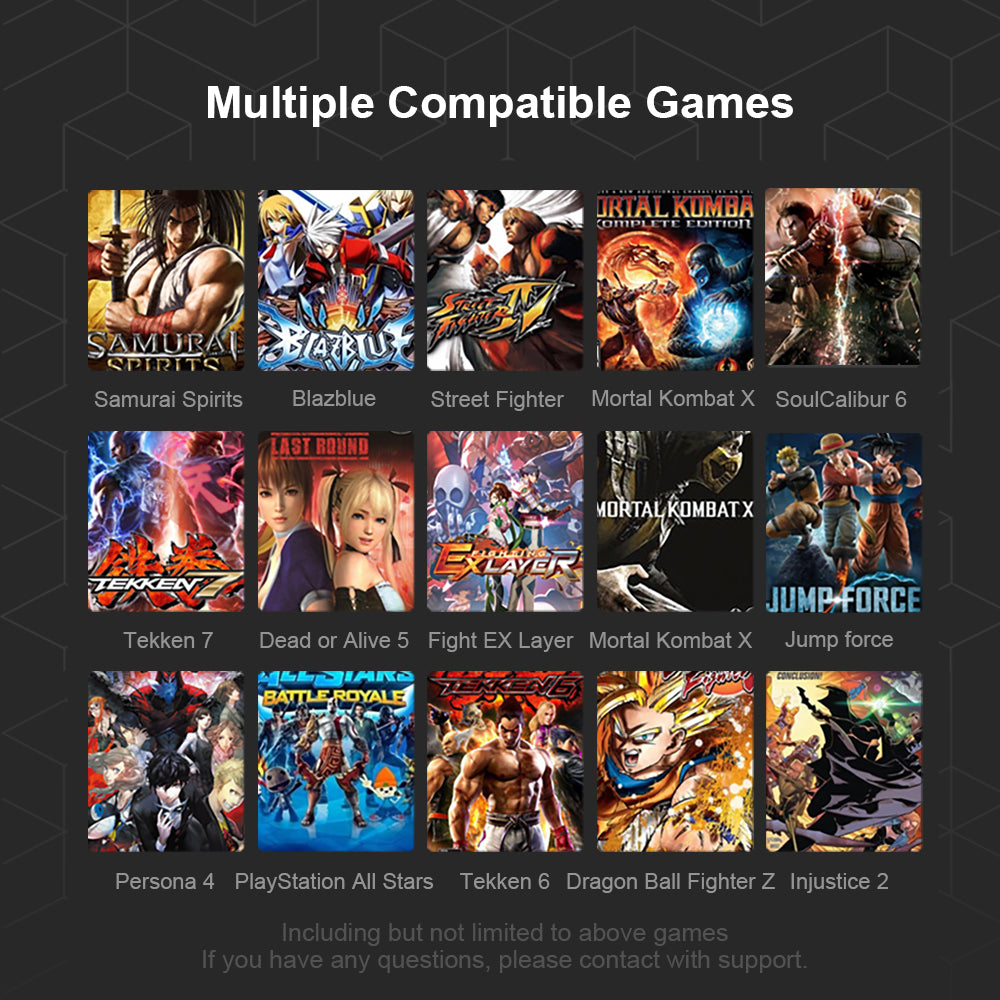 PXN-X8 Gaming Keyboard Controller Black Arcade Fighting Box USB Style PC  Android PS3 PS4 Xbox One