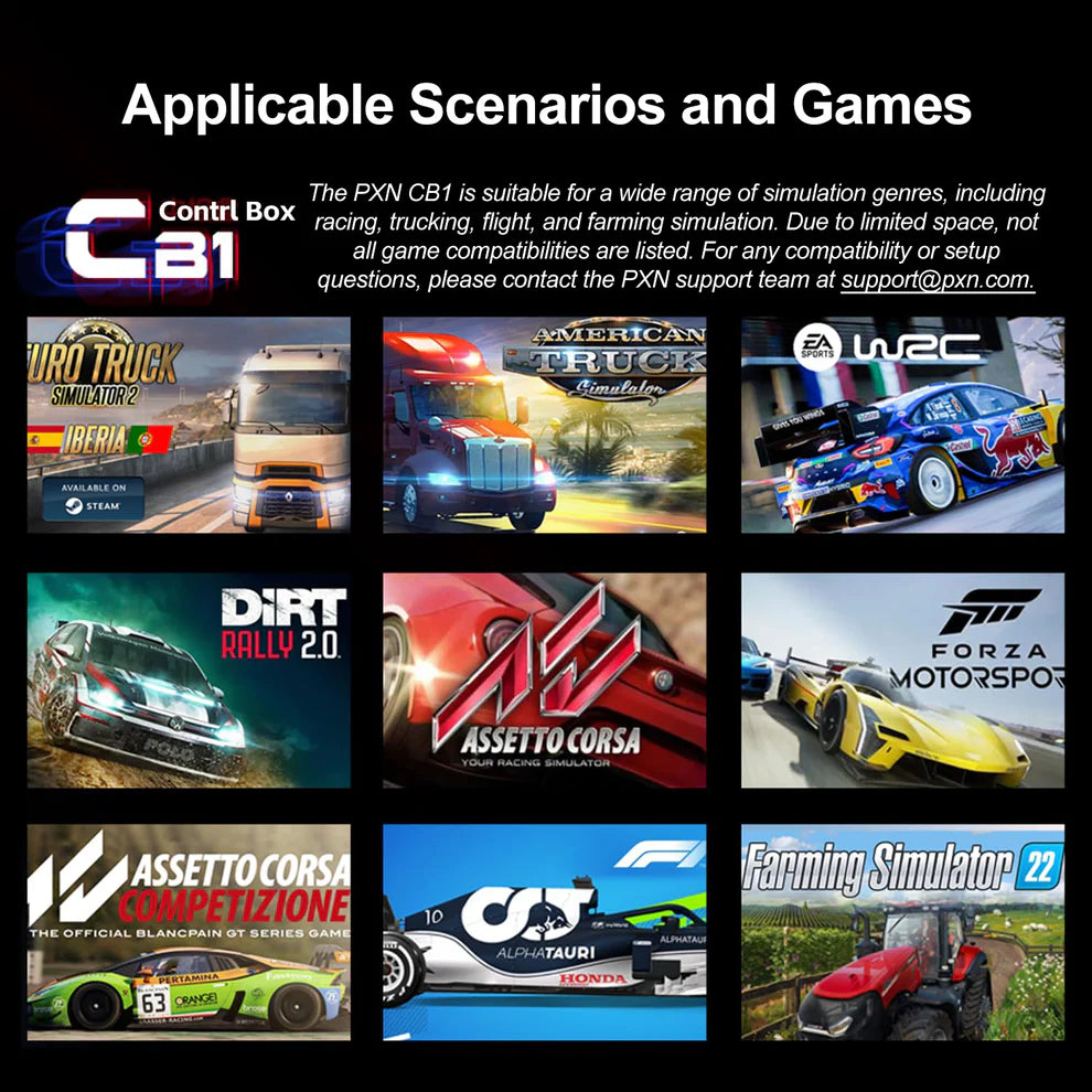 PXN CB1 Programmable Control Box Black For PC