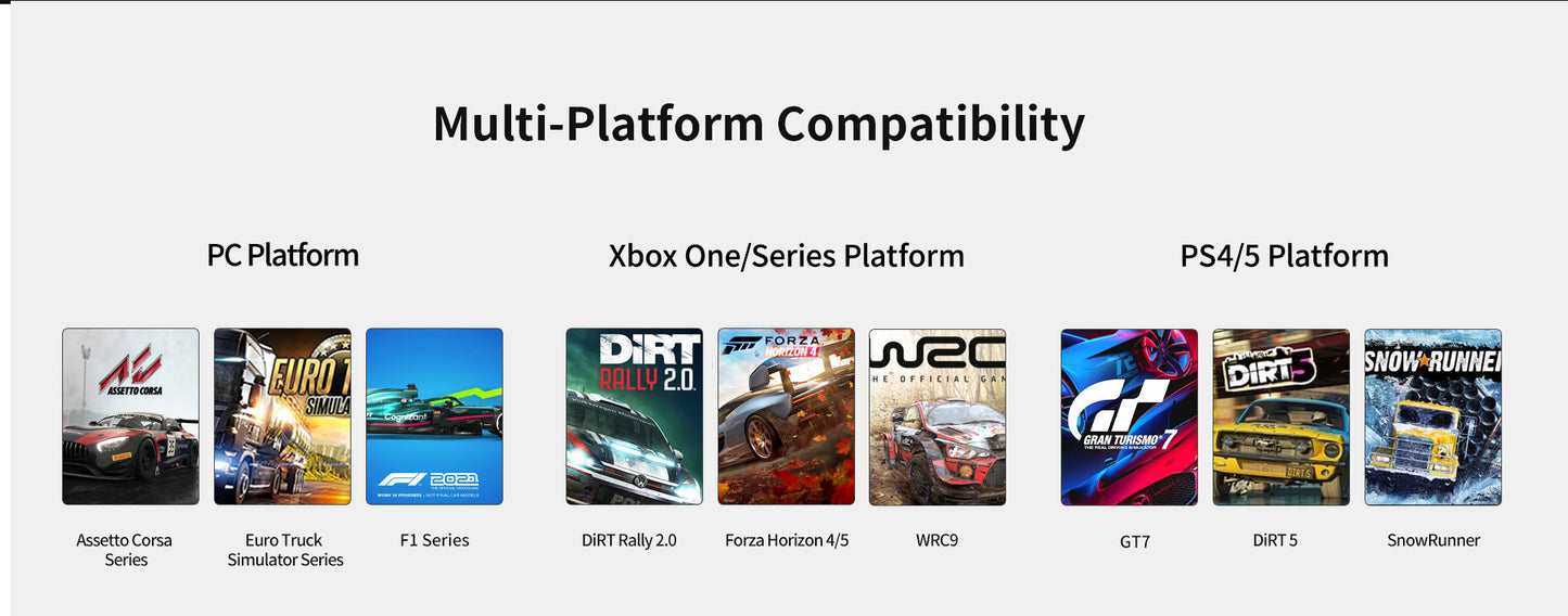 PXN V12 WDS 11inch Steering Wheel Black