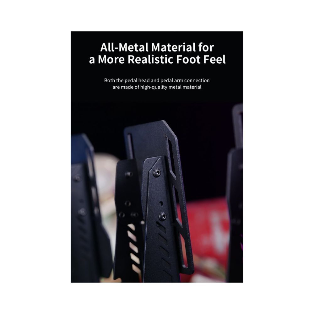 PXN-PD HM Premium Triple Racing Pedals Adjustable Black Hall Effect V10 V12 PC PS4 PS5 Xbox One