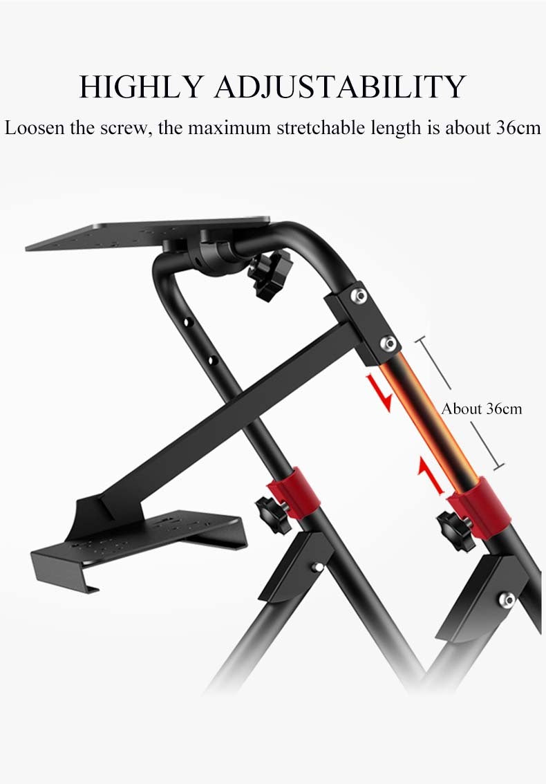 PXN A9 Foldable Racing Wheel Adjustable Pedal Angle Retractable 38cm Collapsible Gaming Wheel