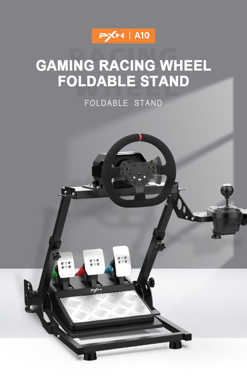 PXN-A10 Foldable and Adjustable Racing Sim Frame Black