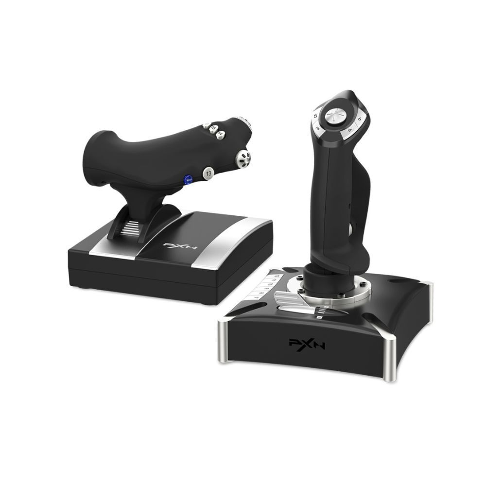 PXN-2119PRO Black Wired Flight Stick PC Consoles Joystick Controller for Flight Simulation Games