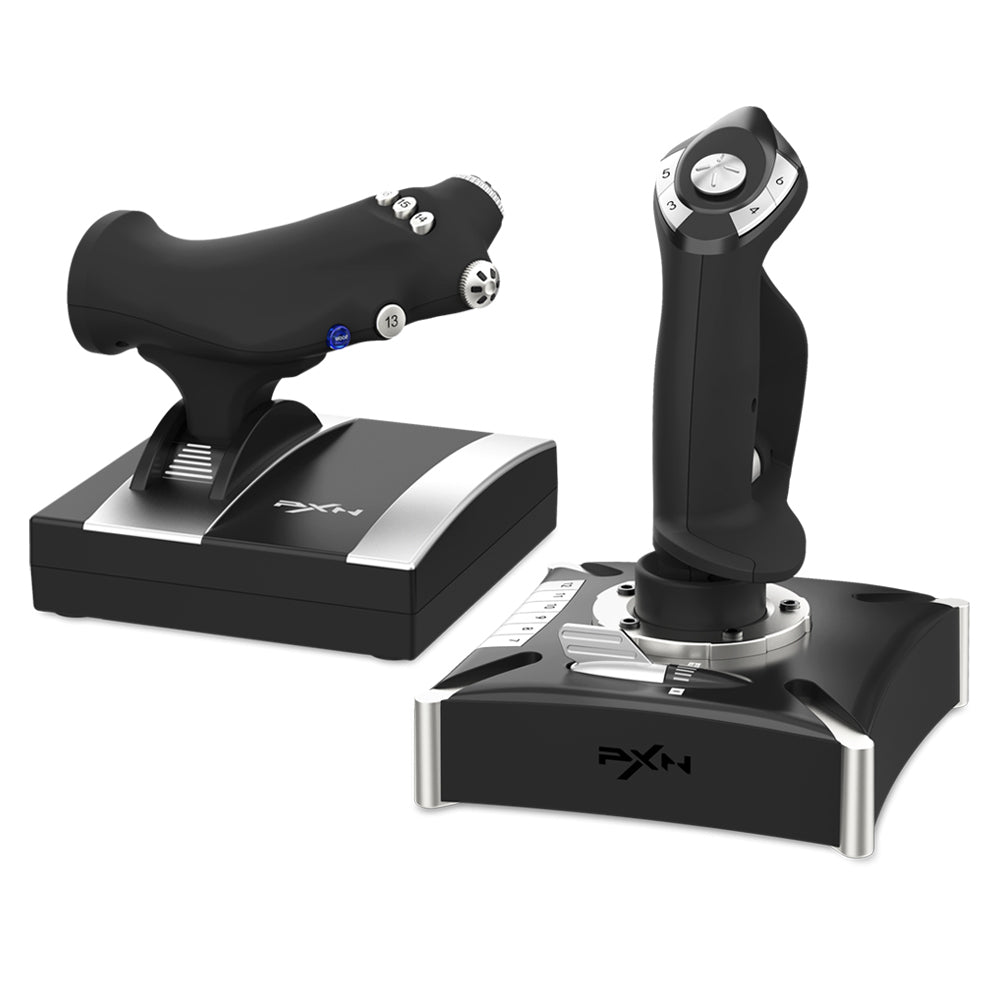 PXN-2119PRO Black Wired Flight Stick PC Consoles Joystick Controller for Flight Simulation Games