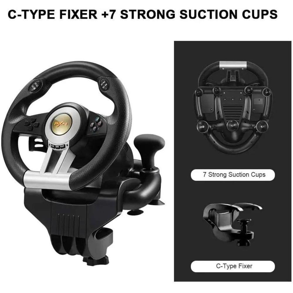 PXN V3 Pro Racing Wheel Pink Blue Switch 1 2 PC PS4 Xbox Series X S Vibration Pedals Clamp Rotation