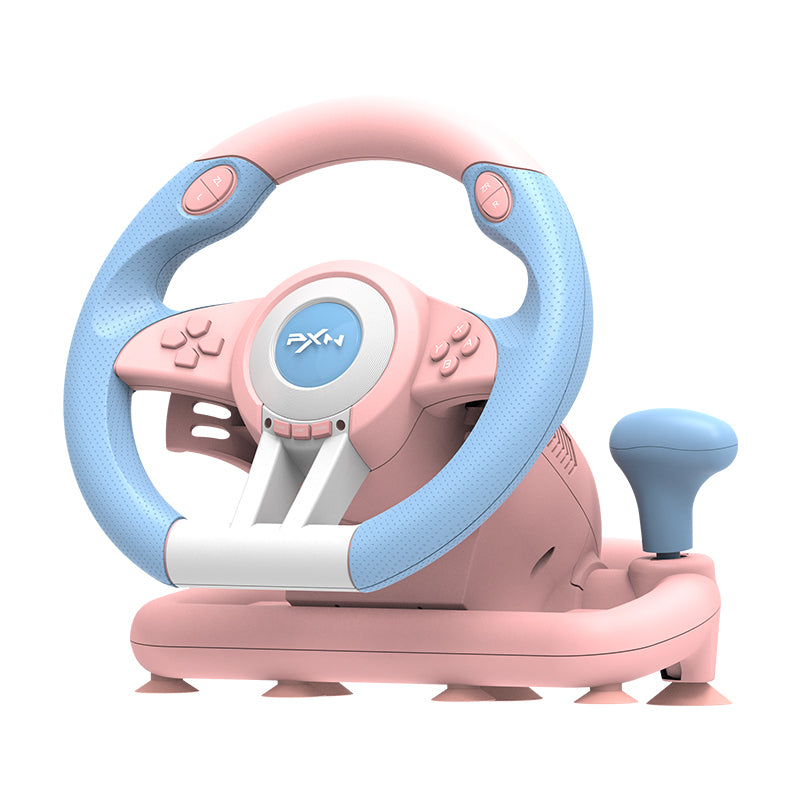 PXN V3 Pro Racing Wheel Pink Blue Switch 1 2 PC PS4 Xbox Series X S Vibration Pedals Clamp Rotation