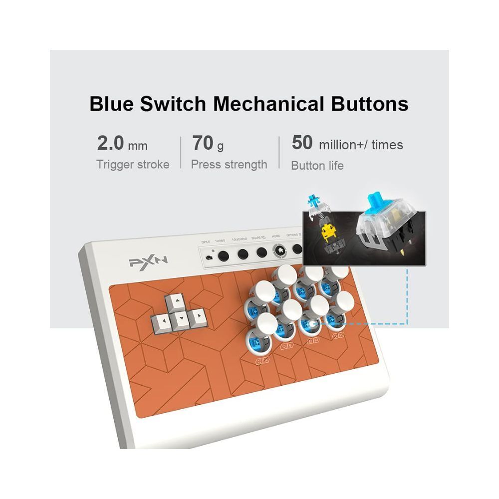 PXN-X8 Gaming Keyboard Controller Black Arcade Fighting Box USB Style PC  Android PS3 PS4 Xbox One