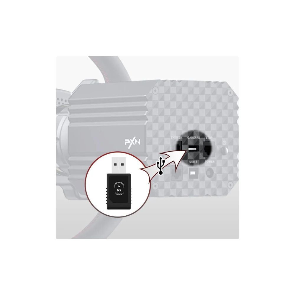 PXN N5 USB Racing Wheel Controller Bypass Steering Wheel Peripherals PlayStation PS4 PS5 Compatible