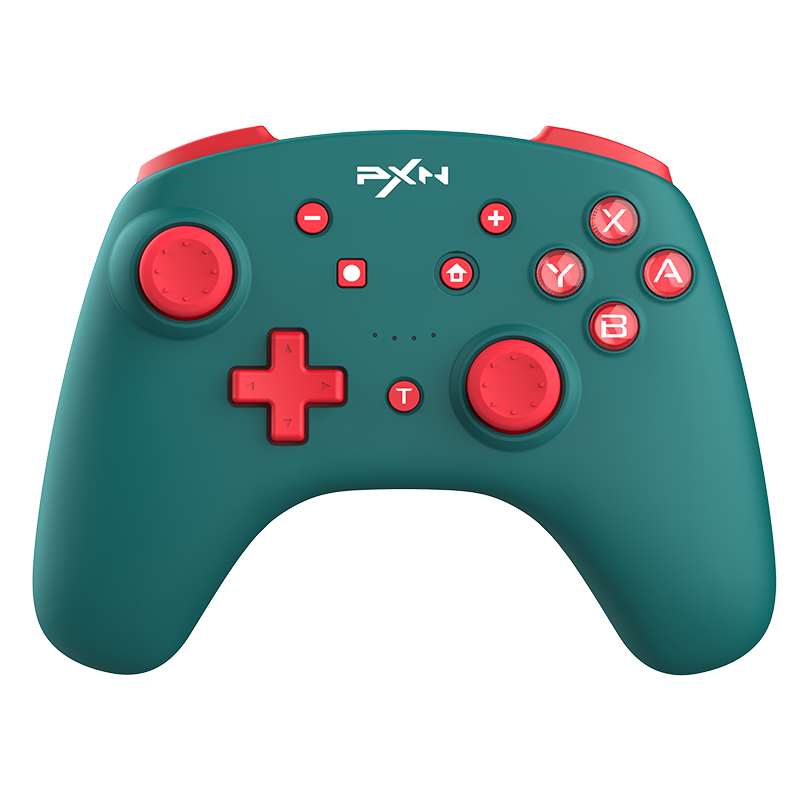 PXN 9607X Wireless Controller Green Switch 1 2 PC iOS Gyro Vibrate NFC Amiibo Long Battery Life