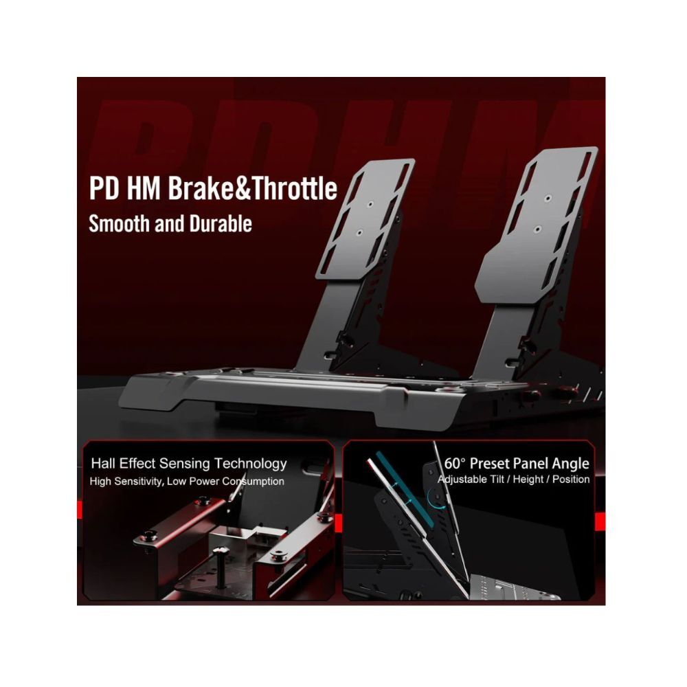 PXN VD4 Bundle F Direct Drive Racing Wheel with 4Nm Torque Pedals and LED RPM for PC Sim Racing