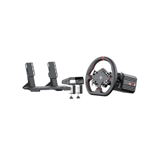 PXN VD6 Direct Drive Racing Simulator Bundle WDS R2 2P Wheel and Hall Sensor Pedals for PC