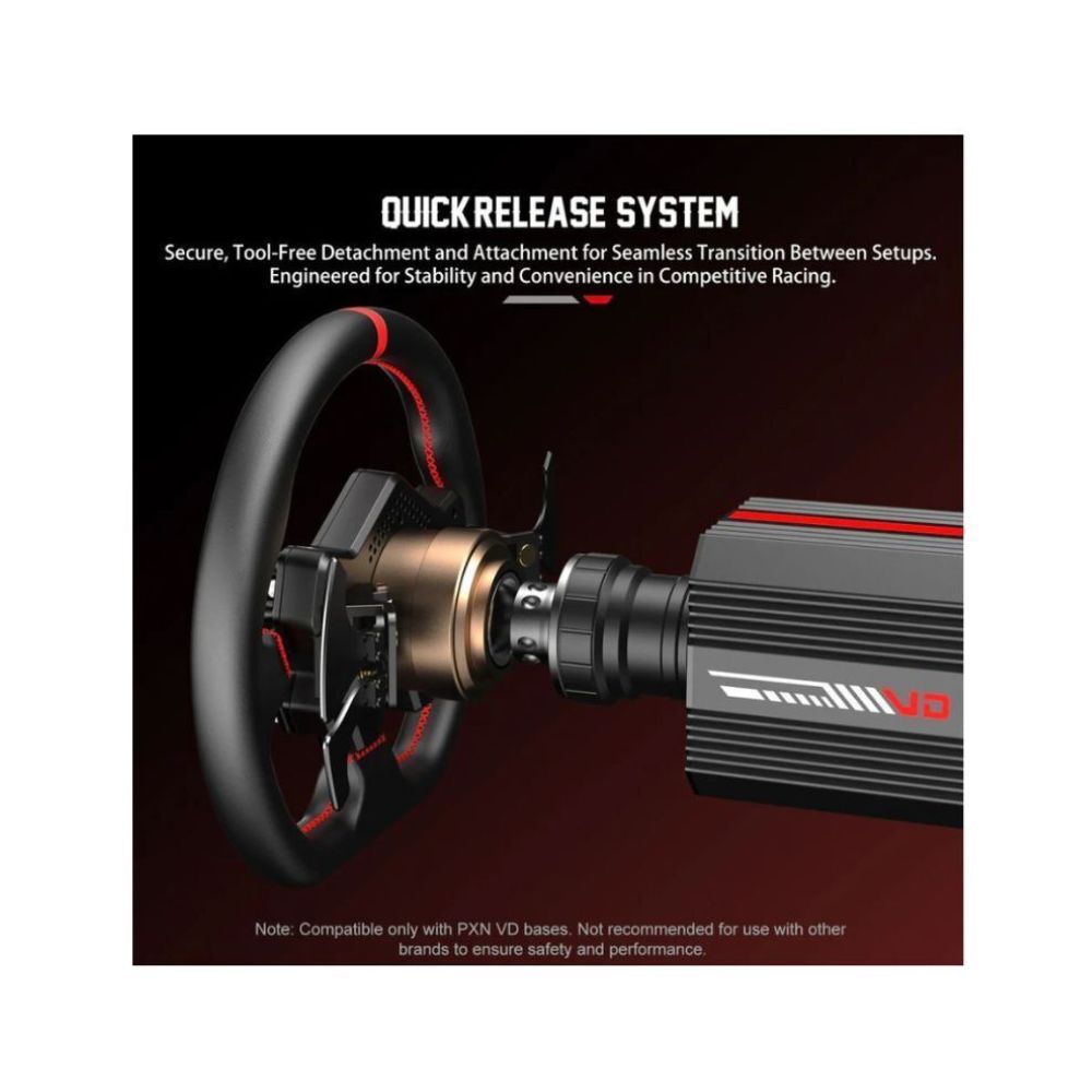 PXN VD10 WDS R2 Direct Drive Racing Wheel 10Nm Torque with LED RPM Display and Alloy Paddle Shifters for PC
