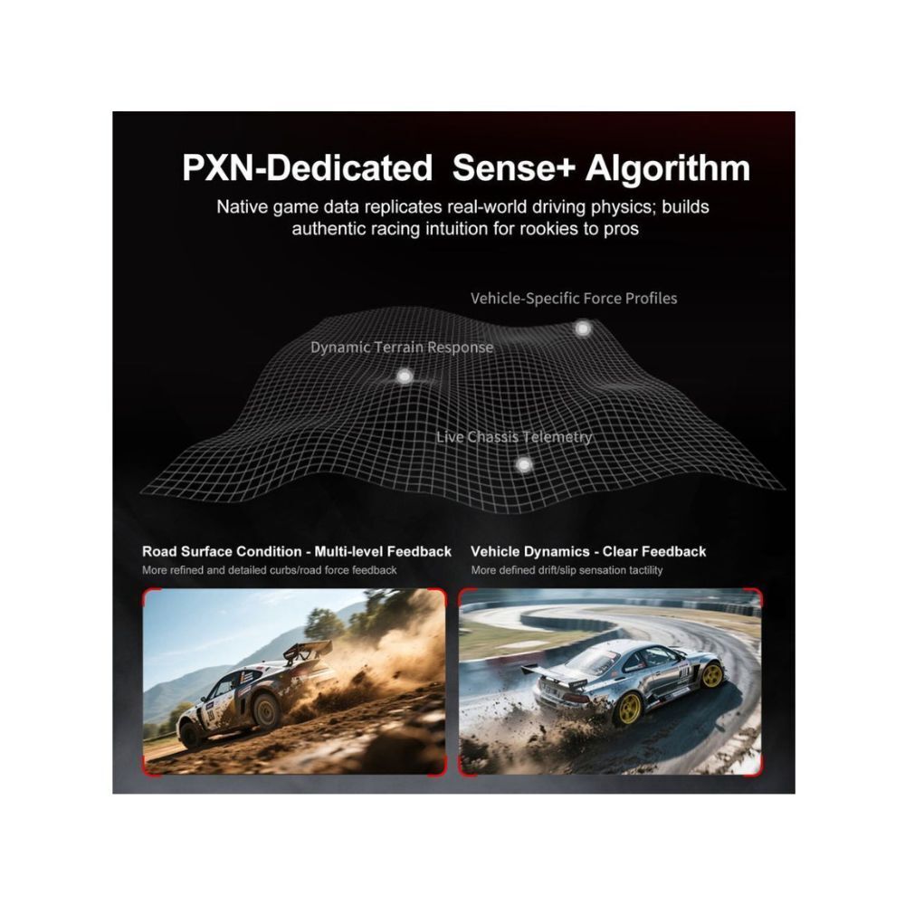 PXN VD6 Direct Drive Wheel Base 6Nm Torque Racing Simulator Base for PC with Adjustable Steering and Magnetic Encoder