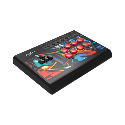 PXN-X8 Gaming Keyboard Controller - Black Arcade Fighting Box, USB Style for PC, Android, PS3, PS4, Xbox One/Series