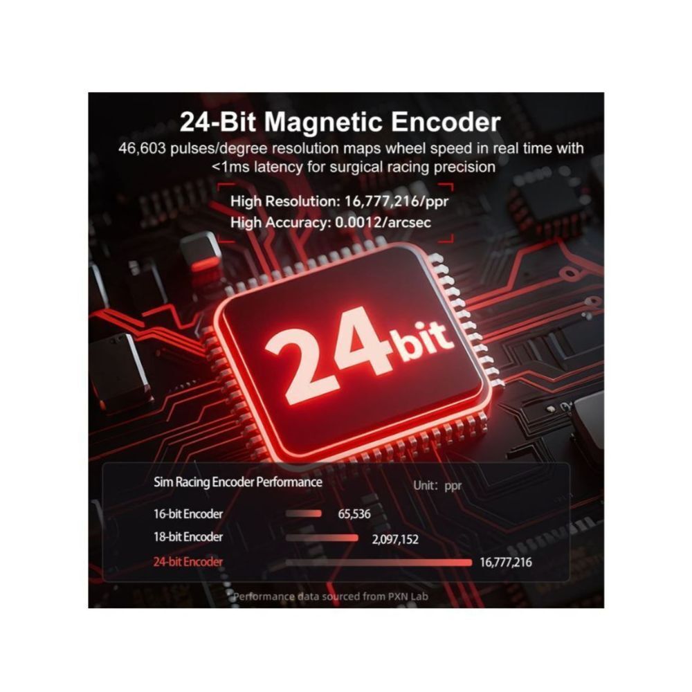 PXN VD6 Direct Drive Wheel Base 6Nm Torque Racing Simulator Base for PC with Adjustable Steering and Magnetic Encoder