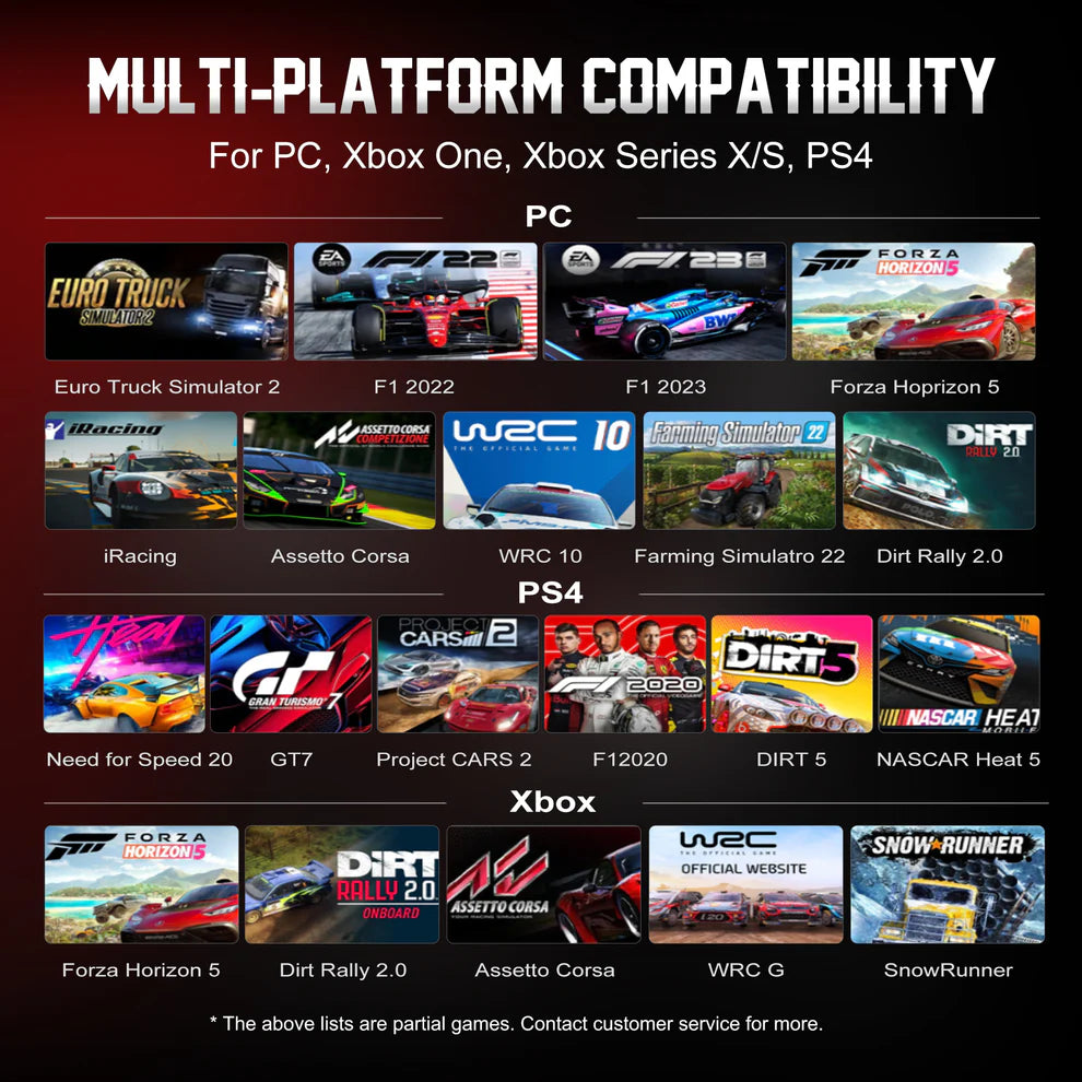 PXN V10 Ultra Direct Drive Racing Wheel Bundle 3.2Nm Torque with Pedals