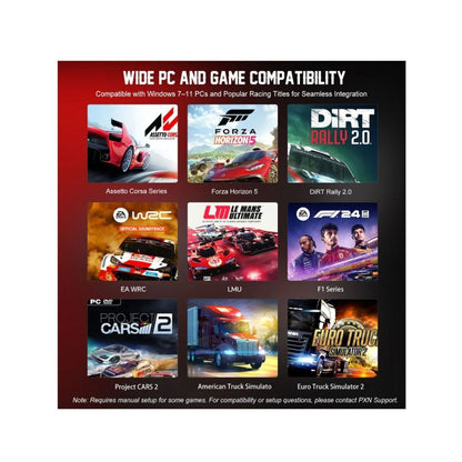 PXN VD10 WDS R2 Direct Drive Racing Wheel 10Nm Torque with LED RPM Display and Alloy Paddle Shifters for PC