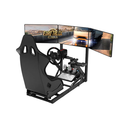 PXN A12 Premium Steel Triple Screen Racing Frame and Bucket Seat