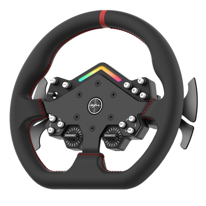 PXN V12 Lite RGB Racing Simulator Bundle: FFB Wheel Base, PD HM Pedal, W DS Wheel & Z9 Mount for PC, PS4/PS5, Xbox