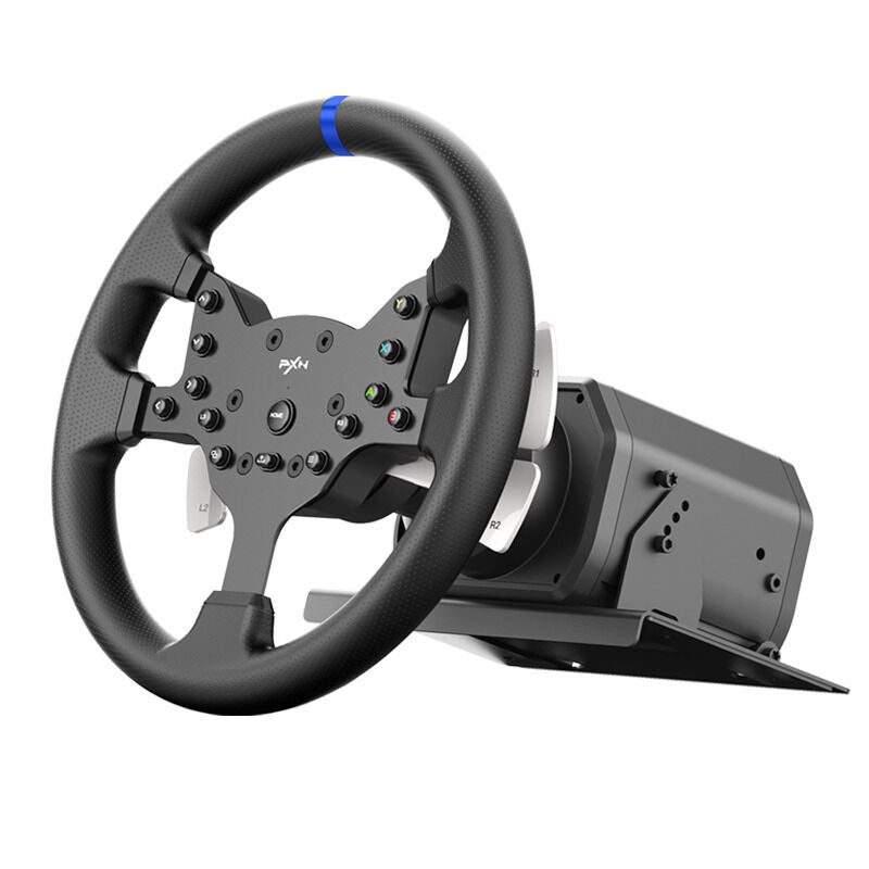pc steering wheel and pedals and gear stick PXN V99 Racing Simulation Set Force Feedback Wheel 6 in 1 Gear Stick A – PXN Australia