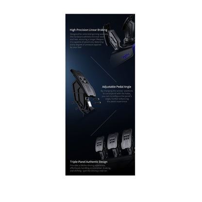 PXN V99 Racing Simulation Set Force Feedback Wheel 6 in 1 Gear Stick Adjustable Pedals PC PS3 PS4