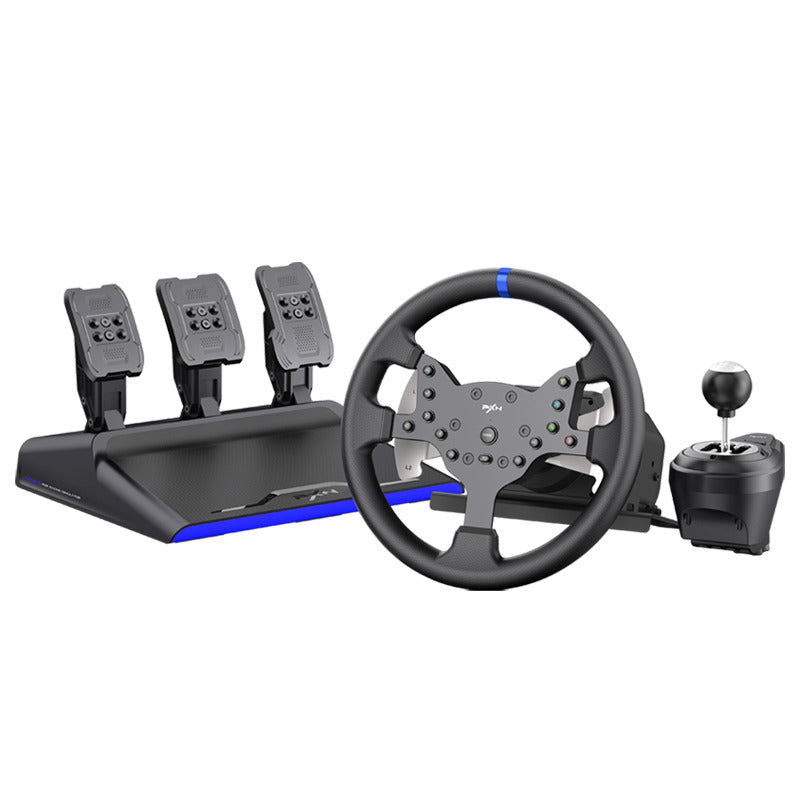 PXN V99 Racing Simulation Set: Force Feedback Wheel, Gear Stick, Adjustable Pedals for PS5/PS4/Xbox/PC