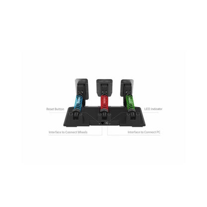 PXN-A3 Triple Racing Pedals Set for PC, PS4, PS5, Xbox - Hall Effect, Adjustable Spring Force, Magnetic Tech, Anti-Slip Aluminum Mat