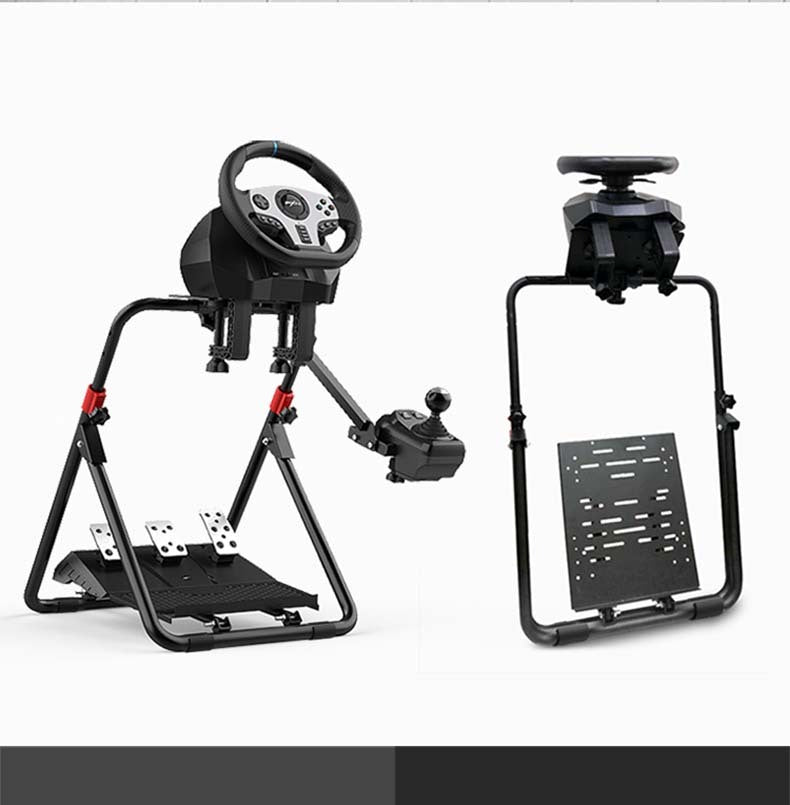 PXN-A9 Foldable Racing Wheel Stand - Adjustable Pedal Angle, Retractable 38cm, Collapsible Design for Gaming Steering Wheels