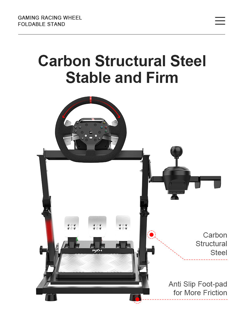 PXN-A10 Foldable and Adjustable Racing Sim Frame