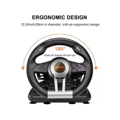 PXN V3 Pro Racing Wheel Switch 1 2 PC PS4 Xbox One Series X S Vibrate Pedals Clamp 180 Degree Rotate