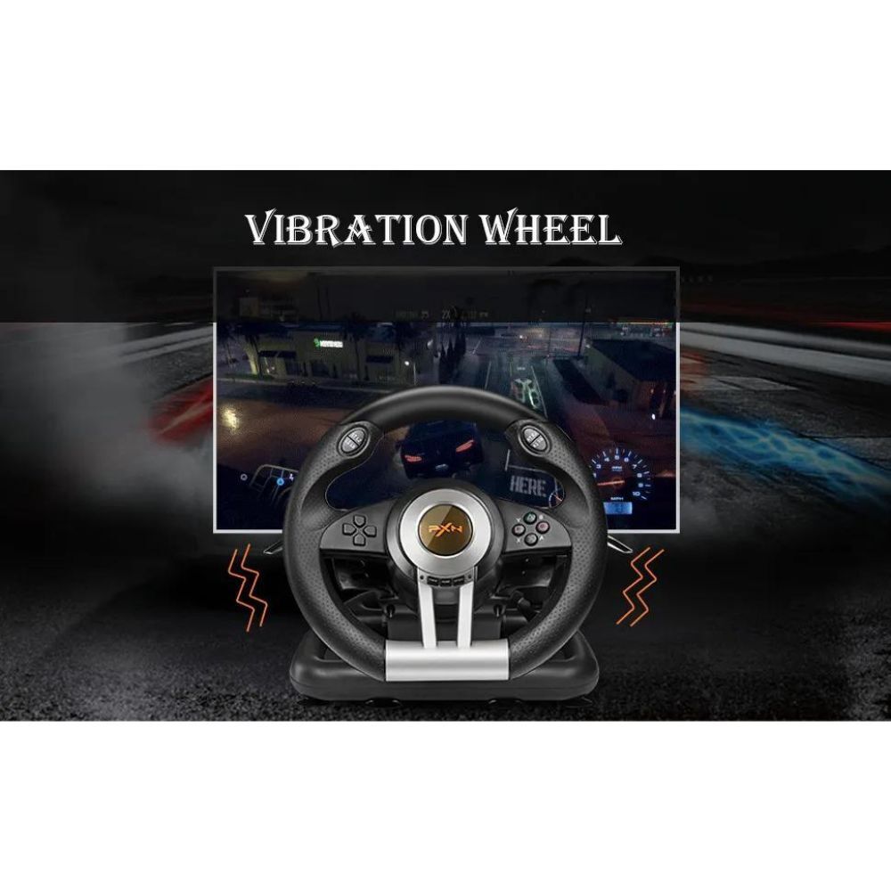 PXN V3 Pro Racing Wheel Switch 1 2 PC PS4 Xbox One Series X S Vibrate Pedals Clamp 180 Degree Rotate
