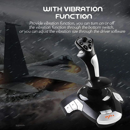 PXN-F16 Flight Joystick for PC-Black