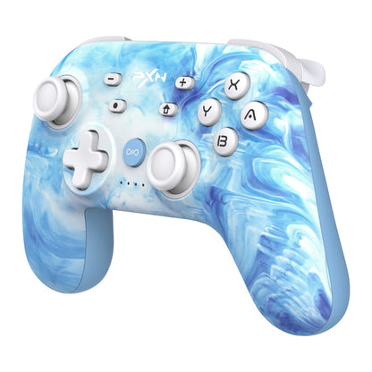 PXN-P50S Premium Wireless Controller - Stardust Pink, 6 Axis Gyro, NFC Reader, Macro Buttons for PC, Switch, Phones