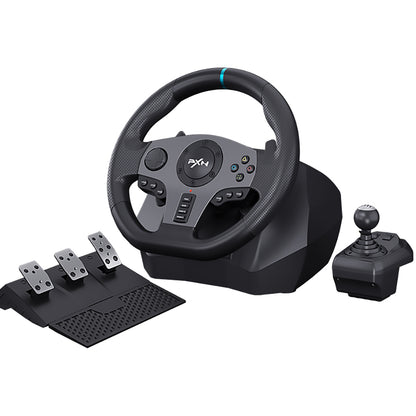 PXN V9 Driving Wheel, 900 Degree Vibration Racing Steering Wheel Set with Clutch and Shifter for PC, PS3, PS4, Xbox one/Xbox Series S&X, Switch