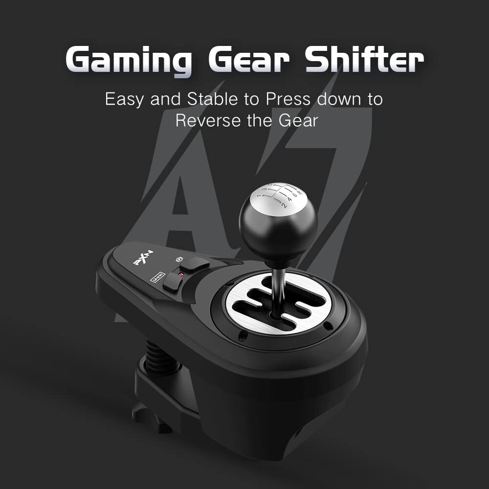 PXN V10 3-in-1 Racing Wheel with 9000 Feedback Adjustable Pedals for PS5 PC