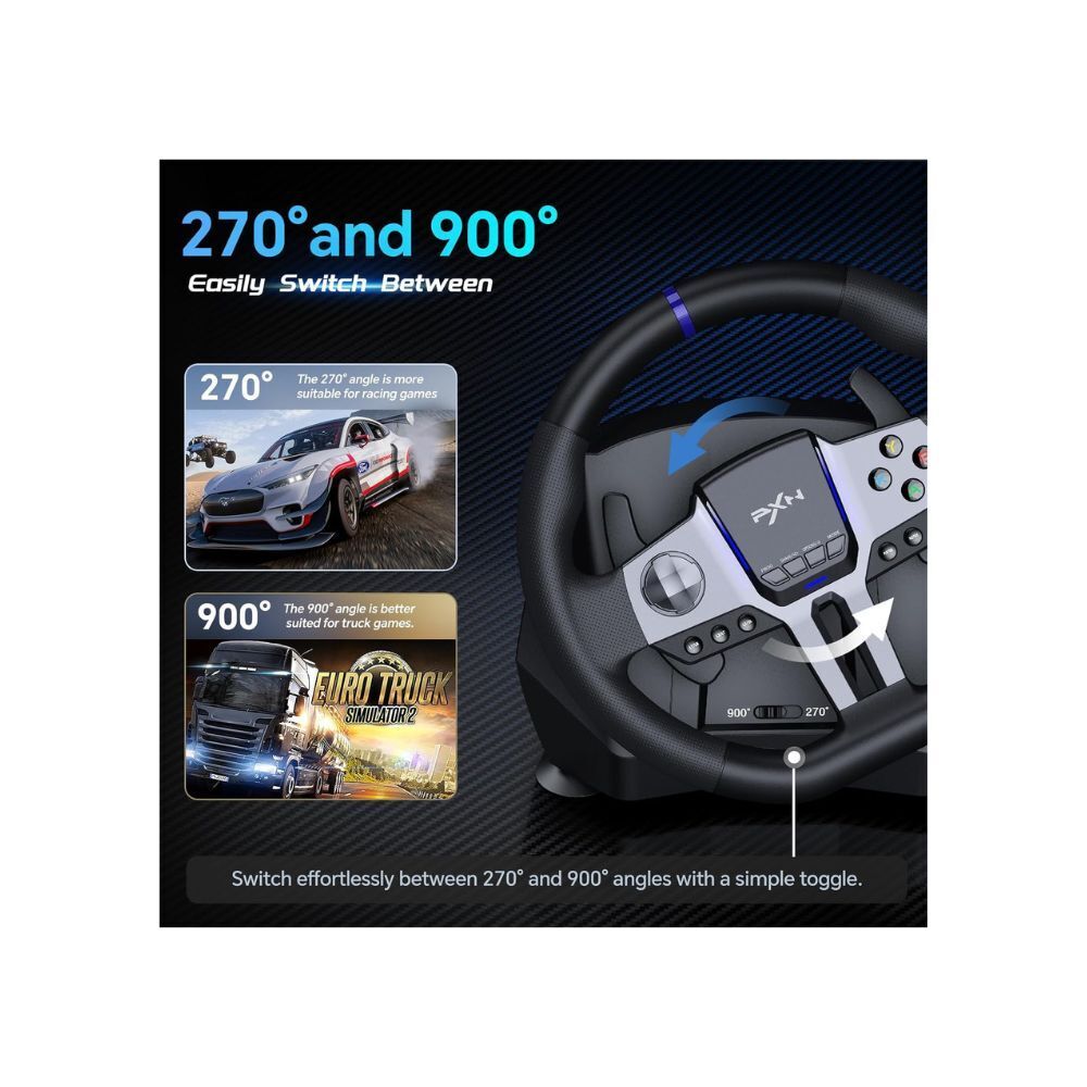 PXN V9 GEN2 Racing Wheel for Xbox PC PS4 Switch2 270 900 Wheel Pedals Shifter