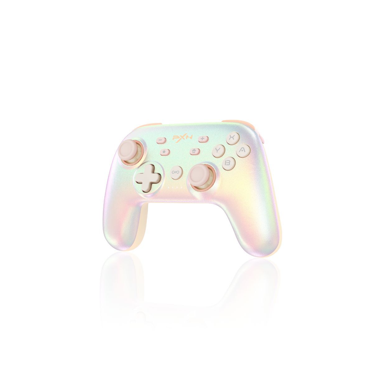PXN P50S Wireless Controller Stardust Pink for Switch 1 and 2 PC Phones with Gyro NFC Macro Buttons