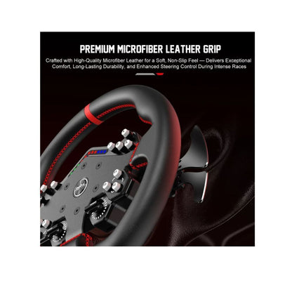 PXN VD10 WDS R2 Direct Drive Racing Wheel 10Nm Torque with LED RPM Display and Alloy Paddle Shifters for PC