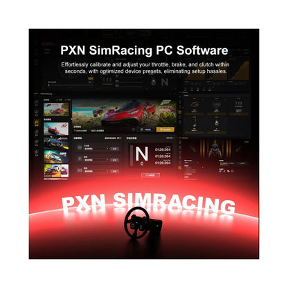 PXN VD10 WDS R2 Direct Drive Racing Wheel 10Nm Torque with LED RPM Display and Alloy Paddle Shifters for PC