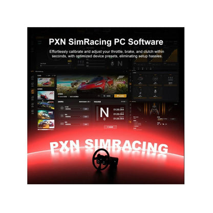 PXN VD10 WDS R2 Direct Drive Racing Wheel 10Nm Torque with LED RPM Display and Alloy Paddle Shifters for PC