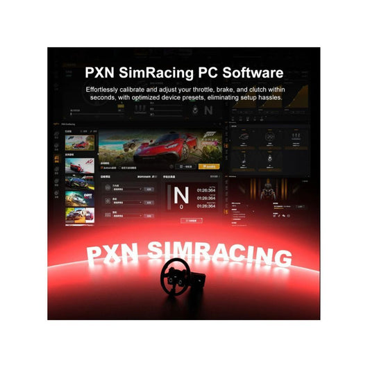 PXN VD10 WDS R2 Direct Drive Racing Wheel 10Nm Torque with LED RPM Display and Alloy Paddle Shifters for PC