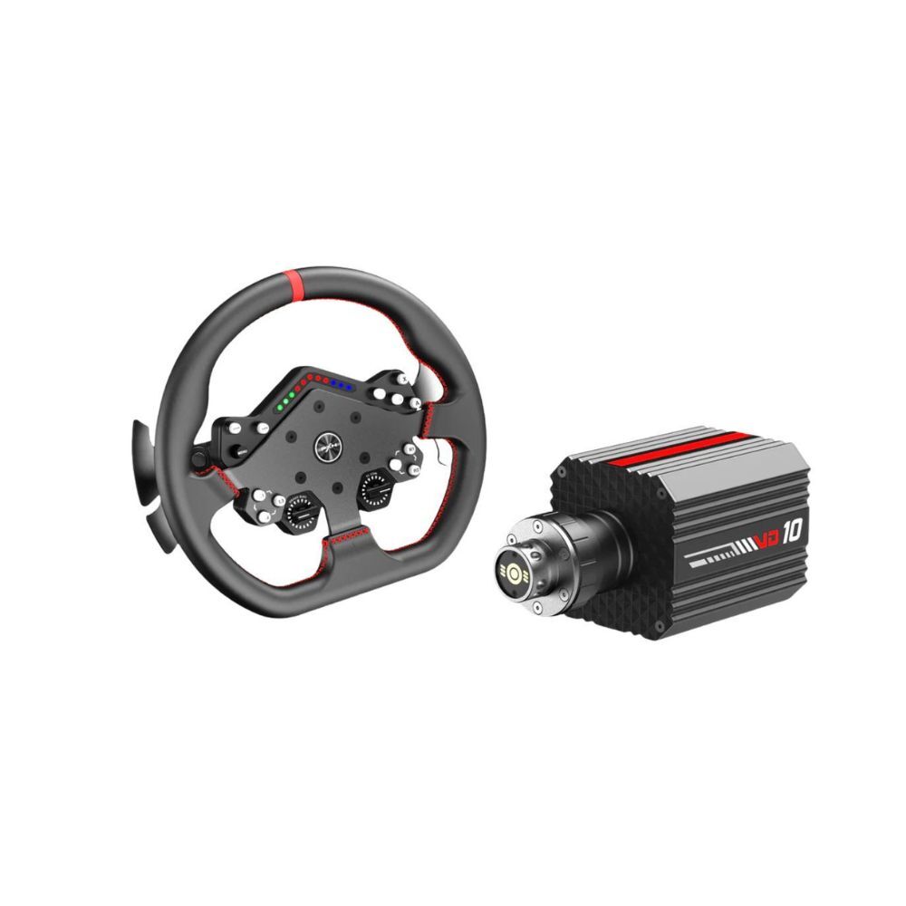 PXN VD10 WDS R2 Direct Drive Racing Wheel 10Nm Torque with LED RPM Display and Alloy Paddle Shifters for PC