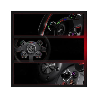 PXN WCS R2 330mm Leather Racing Wheel with LED RPM Display