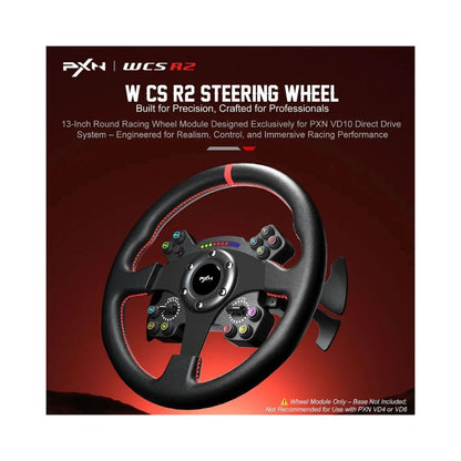 PXN WCS R2 330mm Leather Racing Wheel with LED RPM Display