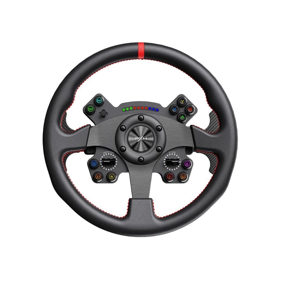 PXN WCS R2 330mm Leather Racing Wheel with LED RPM Display