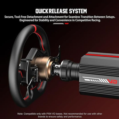 PXN WDS R2 300mm Racing Steering Wheel with LED RPM and Quick Release