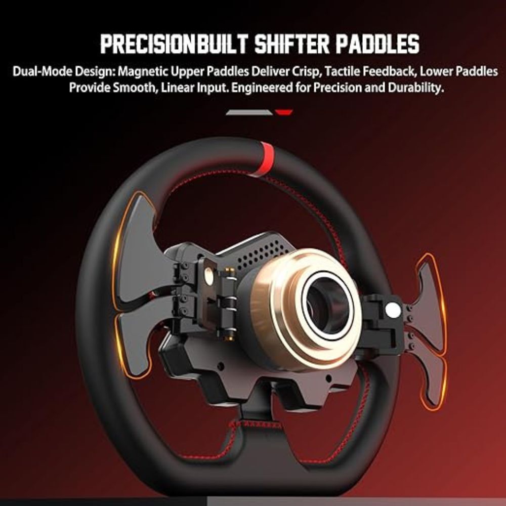 PXN WDS R2 300mm Racing Steering Wheel with LED RPM and Quick Release