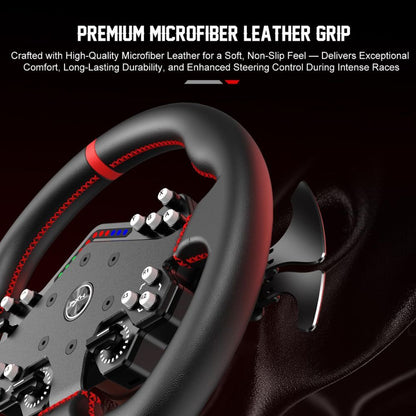 PXN WDS R2 300mm Racing Steering Wheel with LED RPM and Quick Release